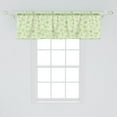thumbnail image 2 of Ambesonne Cartoon Window Valance, Cartoon Doodle Design, 54" X 18", Pale Green, 2 of 3