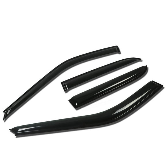 DNA Motoring WVS-168 For 1990 to 1993 Honda Accord CB7 CB9 4pcs Window Vent Visor Deflector Rain Guard (Dark Smoke) 91 92