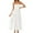 White, variant on Jamsmile Women Dress Summer Sleeveless Solid Color Strapless Maxi Dress Casual Off Shoulder Smocked Tiered Beach Boho Long Party Dresses