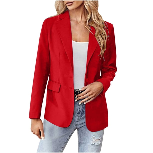 Mujeres moda casual cómodo sólido manga larga tops chaqueta prendas de vestir Pompotops qwe17887