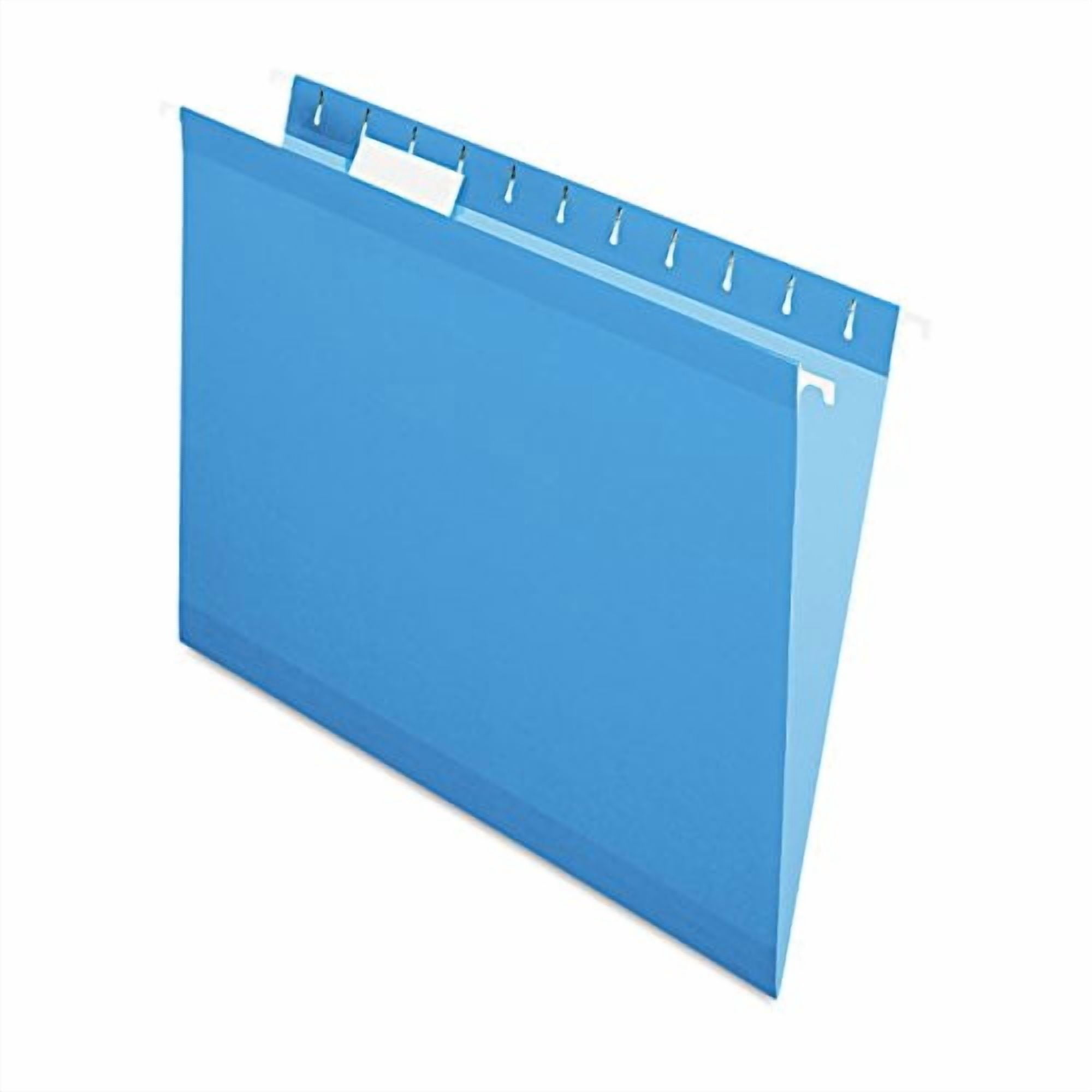 Pendaflex 415215BLU Reinforced Hanging File Folders- Kraft- Letter- Blue- 25/Box