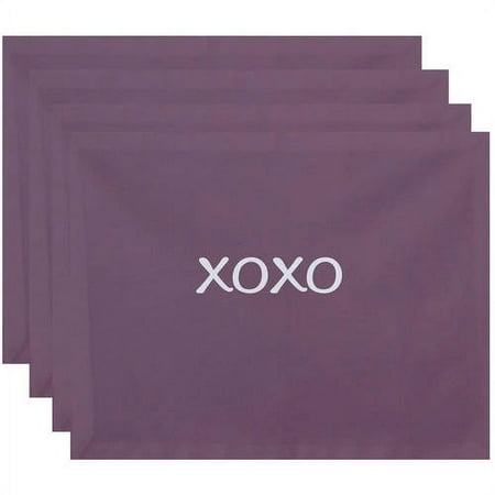 

Simply Daisy 18 x 14 XOXO Word Print Placemats Set of 4