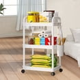 thumbnail image 5 of Fesfesfes 3 Tier Kitchen Shelf Multi layer Pot Storage Rack Home Floor Standing Storage Shelf Kitchen and Bathroom Organizer Simples Storage Rack Space Saving Design, 5 of 5