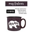 thumbnail image 2 of Mama Bear Coffee Mug for Mom, Mother, Wife - Cute Coffee Cups for Women - Unique Fun Gifts for Her, Mother's Day, Christmas (Plum), 2 of 6