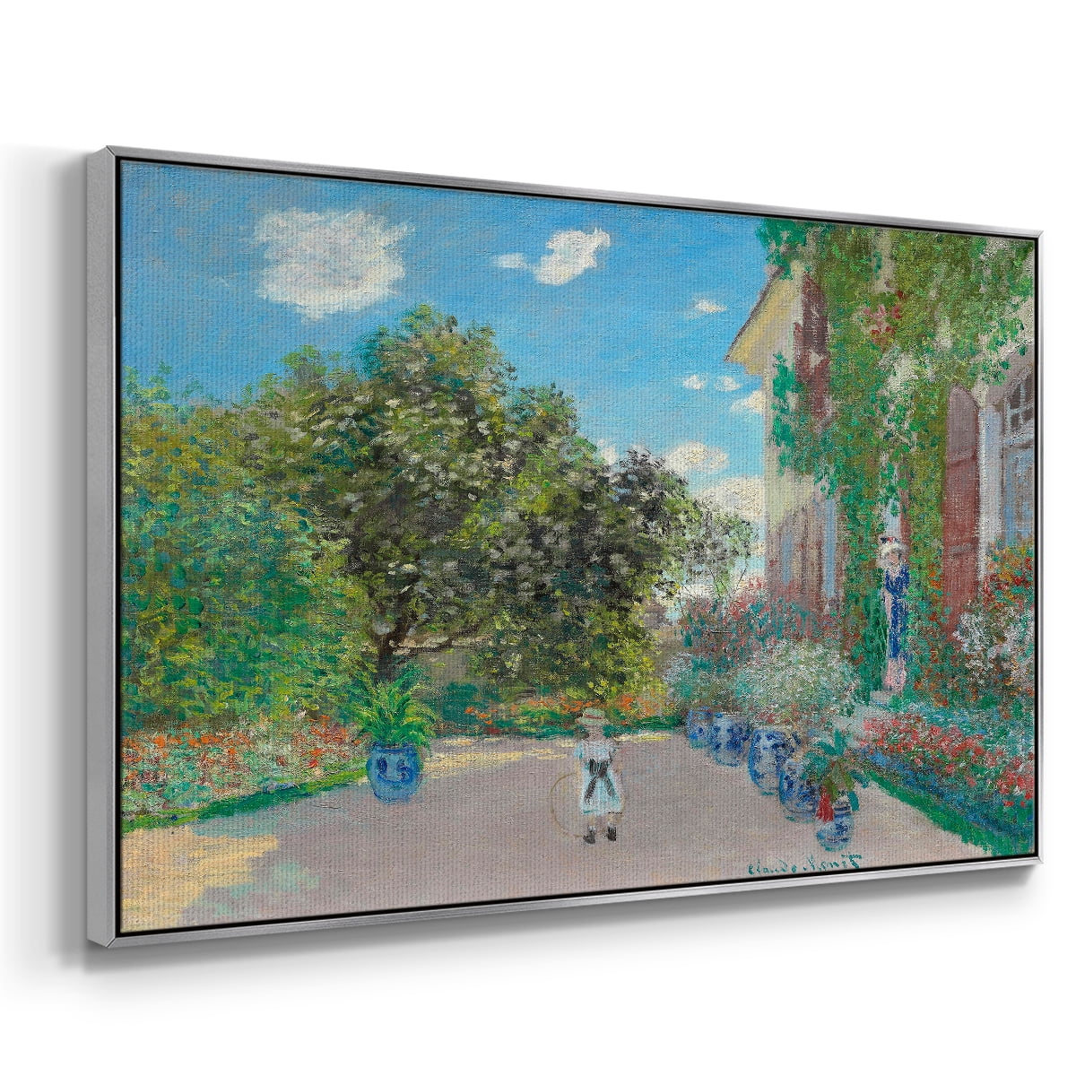 Vintage Landscape-CVI By Wexford Home Framed in Silver Wood Gallery Wrapped Canvas 17 in. x 25 in.