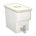 thumbnail image 3 of Water Dispenser under $5! Xqxayjr Large Capacity Fruit Tea Pitcher, Refrigerator Drink Dispenser with Faucet, Glass Lemonade Iced Tea Cooler, Portable Beverage Container for Party Picnic, 3 of 9