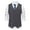 Dark Gray, variant on Men's Tweed Vest Double Breasted formal Business Herringbone Wool Vest with V Neck Waistcoat Beige