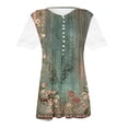 thumbnail image 5 of DPTALR T-shirts à Imprimé Floral Femmes Dentelle Confortable Chemisiers Féminins Tops, 5 of 5