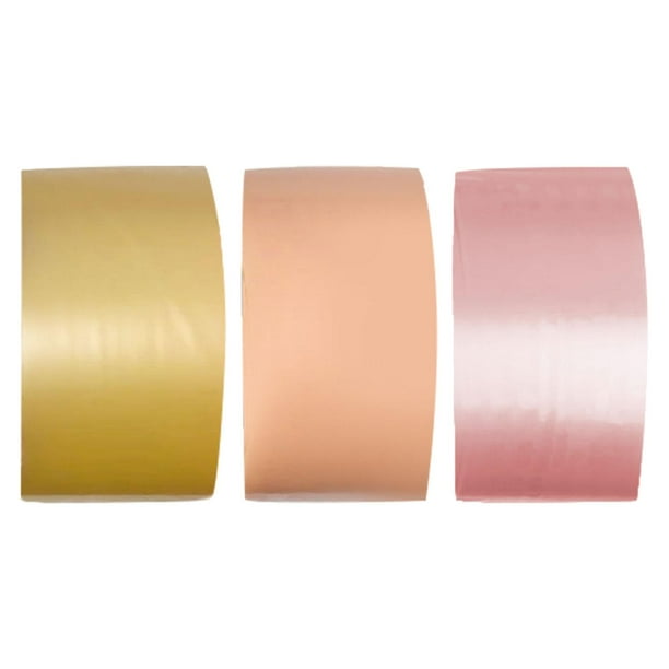 3 piezas de cinta adhesiva de bola interesante, cintas de papelería, cinta adhesiva de bola rodante naranja amarillo rosa