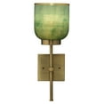 thumbnail image 2 of Jamie Young Co Vapor Single Glass/Iron Metal Wall Sconce in Aqua/Antique Brass, 2 of 3