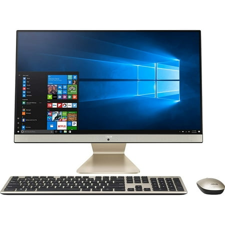 ASUS 23.8" 1080p All-In-One Computer, Intel Pentium Gold 7505, 8GB RAM, 256GB SSD, Windows 10, Black, V241EA-ES001