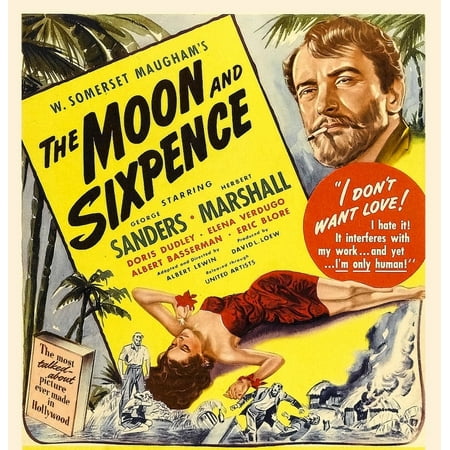 The Moon And Sixpence From Left: Elena Verdugo George Sanders On Window Card 1942. Movie Poster Masterprint (11 x