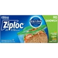 thumbnail image 1 of Ziploc Sandwich Bags for On-the-Go Freshness, Grip 'n Seal Technology for Easier Grip, Open and Close, 90 Count, 1 of 5