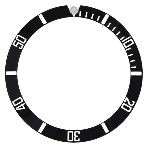 ALUMINUM BEZEL INSERT FOR ROLEX SUBMARINER BLACK 16800, 16800-81