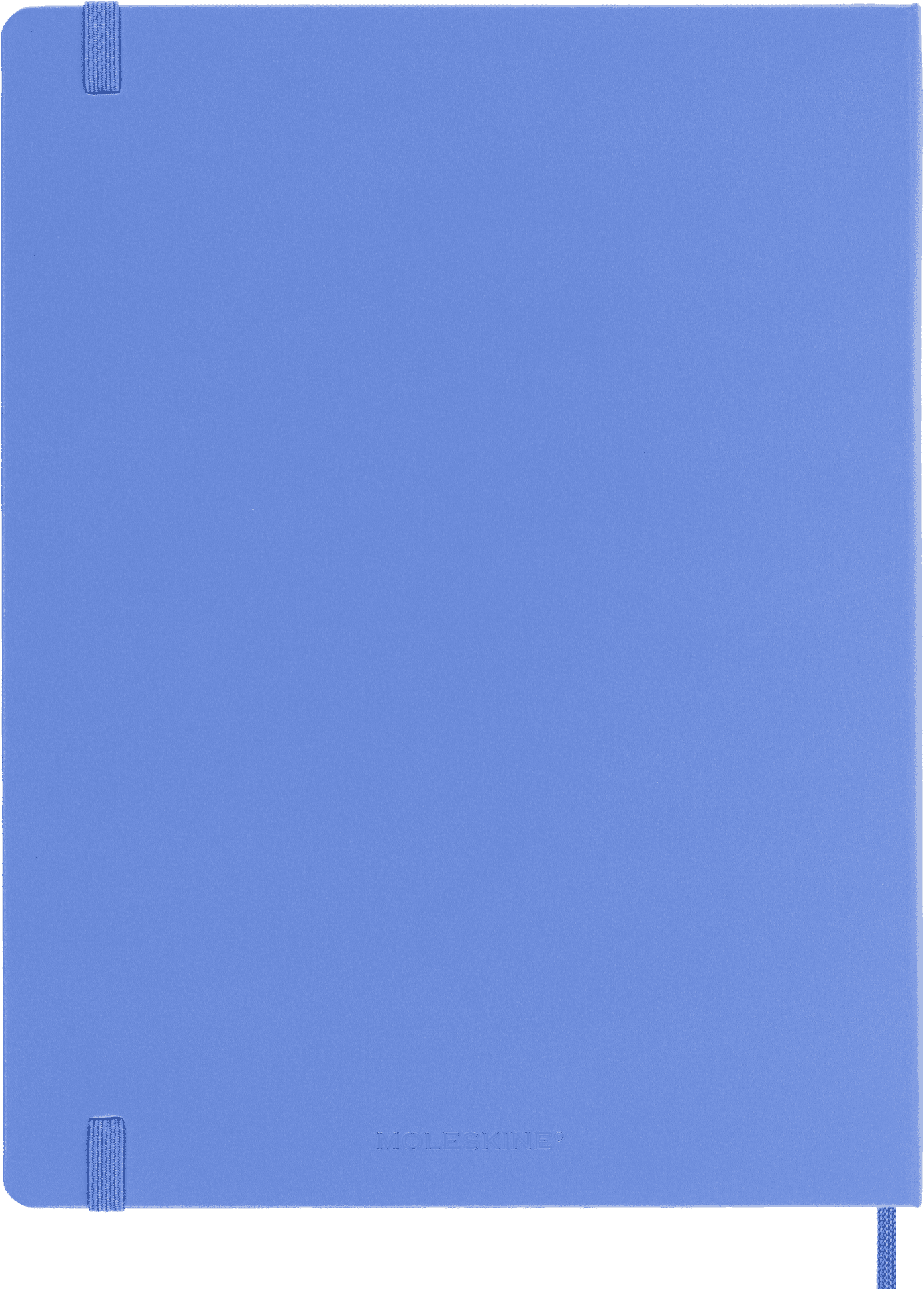 Moleskine Classic&nbsp; Notebook, Hard Cover, XL (7.5" x 9.75"), Plain, Hydrangea Blue