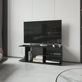 thumbnail image 2 of 47.4" Barton Entertainment Center​ – Black Modern Media Console, 2 of 7