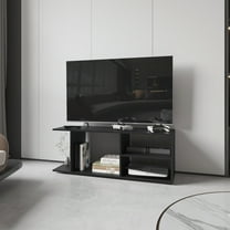 TV Stand Entertainment Center Barton, Living Room, Black,Entertainment Center