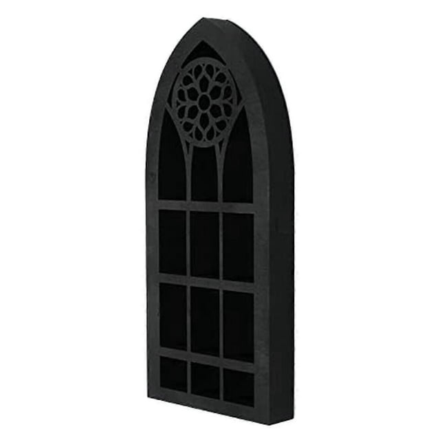 Wall Mounted Floating Shelves Old Church Window Crystal Wall Shelf Wall Hanging Gothic Boho Black E