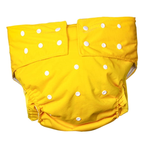 Pañal para adultos Perfecl amarillo impermeable protección contra fugas secado rápido reutilizable