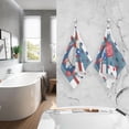 thumbnail image 6 of Dreamtimes Face Hand Towel Set 4th July Patriotic American Cute Gnome Cotton Washcloths, Quick-Dry Highly Absorbent Bath Towel- Pack of 2, 6 of 7
