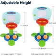 thumbnail image 2 of Basketball Hoop for Kids Toddlers 18m-3y, Infant 2 in 1 Adjustable Sports Toy Set, Baby Interactive Learning Toy, with Light and Music, Indoor Basketball Game, Battery Include, 2 of 6