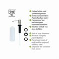 thumbnail image 2 of Monti built-in soap dispenser, dishwashing liquid dispenser, capacity 400ml, stainless steel pump, 5.8x31 cm, matt, 2 of 5