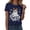 Dark Blue, variant on Yuhangmm Womens Halloween Shirts Casual Women T Shirts Sleeveless Round Neck Graphic Print Top for Spring Summer Pairing with Pants White M