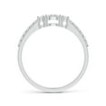 thumbnail image 2 of ANGARA Natural 0.05 Ct. Diamond Halo Engagement Ring in 14K White Gold for Women (Ring Size: 7), 2 of 8