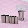 thumbnail image 1 of Non-Tarnish Stainless Steel Clay Round Hole Cutter for DIY Clay Molds Making Stainless Steel Color Bottle: 4.5x5cm, 1 of 2