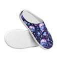 thumbnail image 3 of Balery Blue Skull Crystal Pattern Women's Fuzzy Memory Foam Slippers Fluffy Winter House Shoes Indoor and Outdoor-42/43, 3 of 7