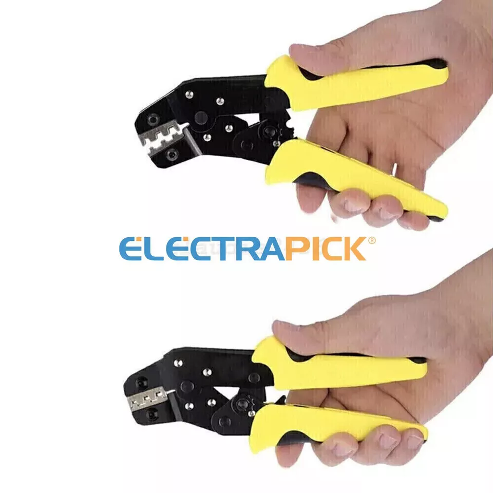 PRIME - Ratchet Crimper Plier Crimping Tool Cable Wire Connectors Electrical Terminals