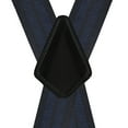 thumbnail image 3 of Buyless Fashion Textured 2 Pack Suspenders for Men - 48" Adjustable Straps 1 1/2" - X Back with Metal Clips - 5121-2-Black-Royal, 3 of 7