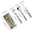 thumbnail image 2 of Honeii Roman Chariot Horse Race Print Children's Knife, Fork And Spoon Set,Reusable Utensils Set with Case,Travel Cutlery Set,for Kids Adults Camping, 2 of 7