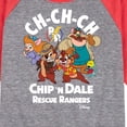 thumbnail image 3 of Chip 'N Dale Rescue Rangers - Chip 'N Dale Character Art - Toddler And Youth Raglan Graphic T-Shirt, 3 of 6