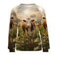 thumbnail image 7 of Farm Cows Mom Sweatshirt For Women Long Sleeve Pullover, 7 of 7