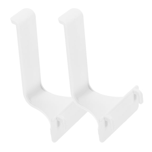 CIMAXIC 2Pcs Pegboard Hooks Hanger Rack Plastic White Organizer Accessories For Garage Storage