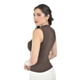 thumbnail image 3 of Blusa sin mangas con cuello alto /Juvenil, 0238 (Cafe) cafe CH, 3 of 5