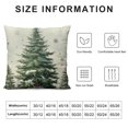thumbnail image 6 of Nawypu Pine Tree Throw Pillow Covers, Green Rustic Style Natural Forest Winter Snowflake Square Decorative Pillowcase Cushion Cover for Home Sofa Bed Outdoor,Set of 2, 6 of 6