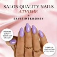 thumbnail image 4 of Press On Nails JOYVVEW Lilac Short Almond con pegamento, 30 unidades, 4 of 7