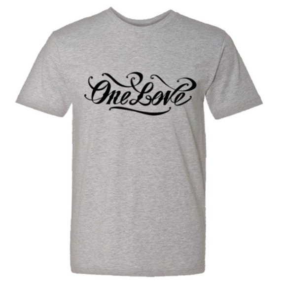 PleaseMeTees™ Mens One Love Lets Get Together It Will Be Alright HQ Tee