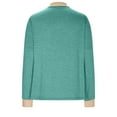 thumbnail image 5 of aidice Tops for Women Casual V Neck 3/4 Length Sleeve Fitting Shirts Comfy Pullover Fall Blouses Tops, 5 of 6