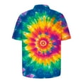 thumbnail image 4 of Hawaiian Shirt for Men Summer Tie Dye Hippie Rainbow Short Sleeve Shirts Button Down Lapel Beach Holiday Shirts, 4 of 4