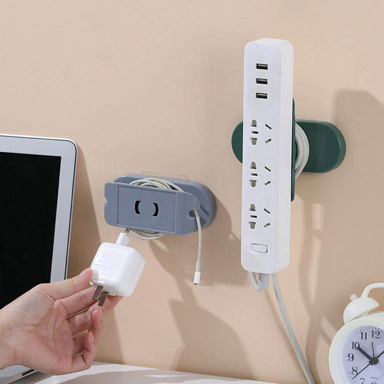 Dream Lifestyle Adhesive Power Strip Holder Wall Mount Power Outlet Strip  Holder Sticker Fixer, Mount Punch Free Cable Management, Plug Socket  Catcher Holder Router Manager Wire Clip Storage 