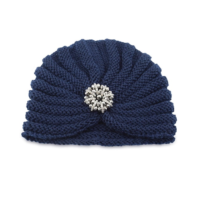 Sombreros para mujer, sombrero con cuentas redondas, sombrero de lana, sombrero de punto, sombrero bohemio Baotou, sombrero de joyería para otoño e invierno, sombrero para mujer