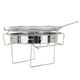 thumbnail image 4 of Parrilla De Barbacoa Redonda, Parrilla De Carbón Portátil De Acero Inoxidable De Instalación Simple Con Clip Para Senderismo Al Aire Libre YLSHRF Folding Barbecue Stove, 4 of 8