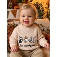 thumbnail image 5 of RUINIXCW Toddler Baby Boy Girl Halloween Sweater Outfit Warm Fall Winter Knit Sweaters Boys Girls Pumpkin Skull Goose Ghost Embroidery Long Sleeve Knitwear Jumper Pullover Tops, 5 of 8