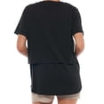 thumbnail image 5 of Hxshgdsn Maternity Nursing Cotton T Shirt with Side Access Short Sleeve Crew Neck Tees for Pregnant Women Comfy Summer Casual Outfits（Black/XL）, 5 of 6