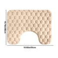 thumbnail image 3 of TopLLC Bathroom Rugs,Kitchen Rugs, Rugs for Living Room, Living Room Rug, Bathroom Mat Toilet Rug U Shape Super Soft Bathroom Rug Microfiber Super Absorbent Machine Wash And Dry bathroom carpet, 3 of 6