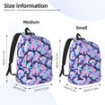 thumbnail image 2 of Fotbe pinkk flower crystal Skull Mochila de Lona con Estampado, Mochila Duradera, Mochila Versátil de Alta Calidad, Mochila Compacta Vintage-Medium, 2 of 5