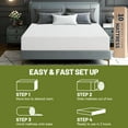 thumbnail image 2 of Mattress 10 Inch Memory Foam Mattress with Tencel Cover, Premier Cooling Green Tea/Gel Medium Firm Bed Mattress in Box for Camper/Trailer/Truck, 2 of 9